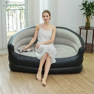 *Inflatable 2 Seater Couch Blow Up Air Sofa With Comfort
