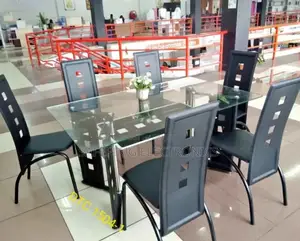 Executive Metallic 6 Sitter Dinning Table