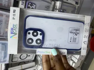 Capa iPhone 13 Pro New Skin Camera Ring Clear Case -Blue