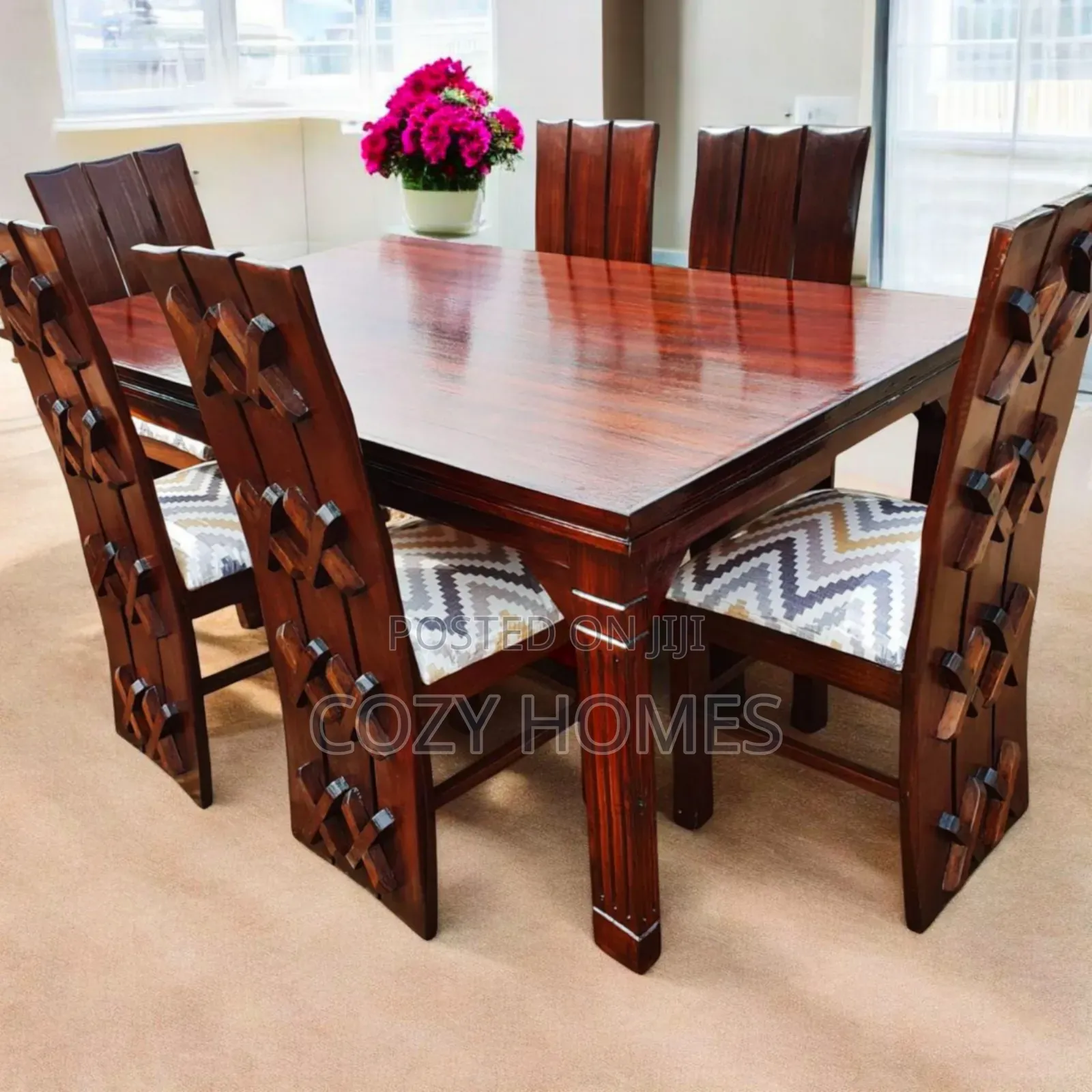 Dining Table, a Radiant, Six(6)- Seater Dining Table, Brown