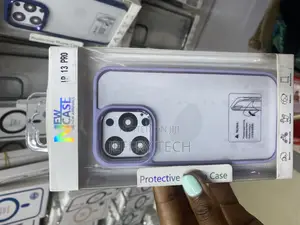 Aibex iPhone 13 Pro New Skin Camera Ring Clear Case-Purple