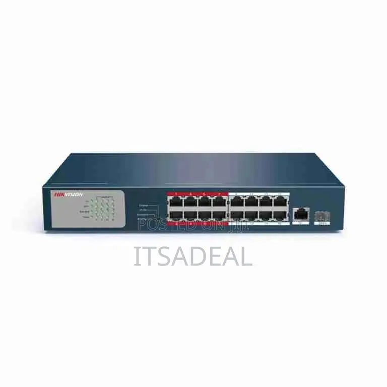 Hikvision Ds-3e0318p-E 16 Port Unmanaged Poe Switch