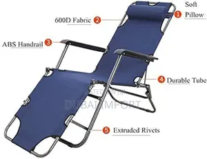2 in 1 Beach Lounge Camping Chair/Bed