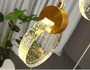 *Round Bubble Crystal Staircase Lights