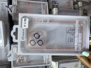 Prrsidio iPhone 14 Pro Full Covered Camera Lens Clear Case