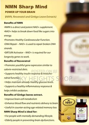 NMN Sharp Mind: Boosting Mental Clarity, Brain Health, Focus