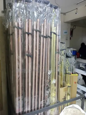 Brown and Gold Curtain Rods Imported Cheap Rods