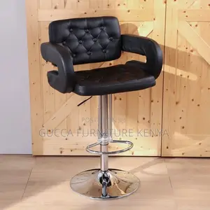Office Stool:Stylish Leather Bar High Stool for Office Home