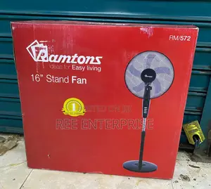 Ramtons Rm/572 - Black Econo Standing Fan - 3 Speed -
