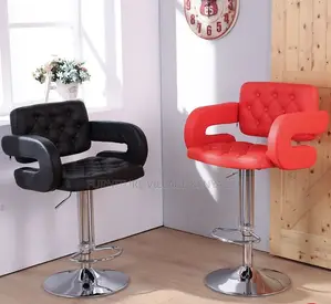 Stools: Elegant Leather Tall Stool for Office and Home Use