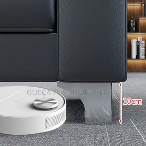 Sofas: 5-Seater Contemporary Hydrophobic Pu Leather Sofa