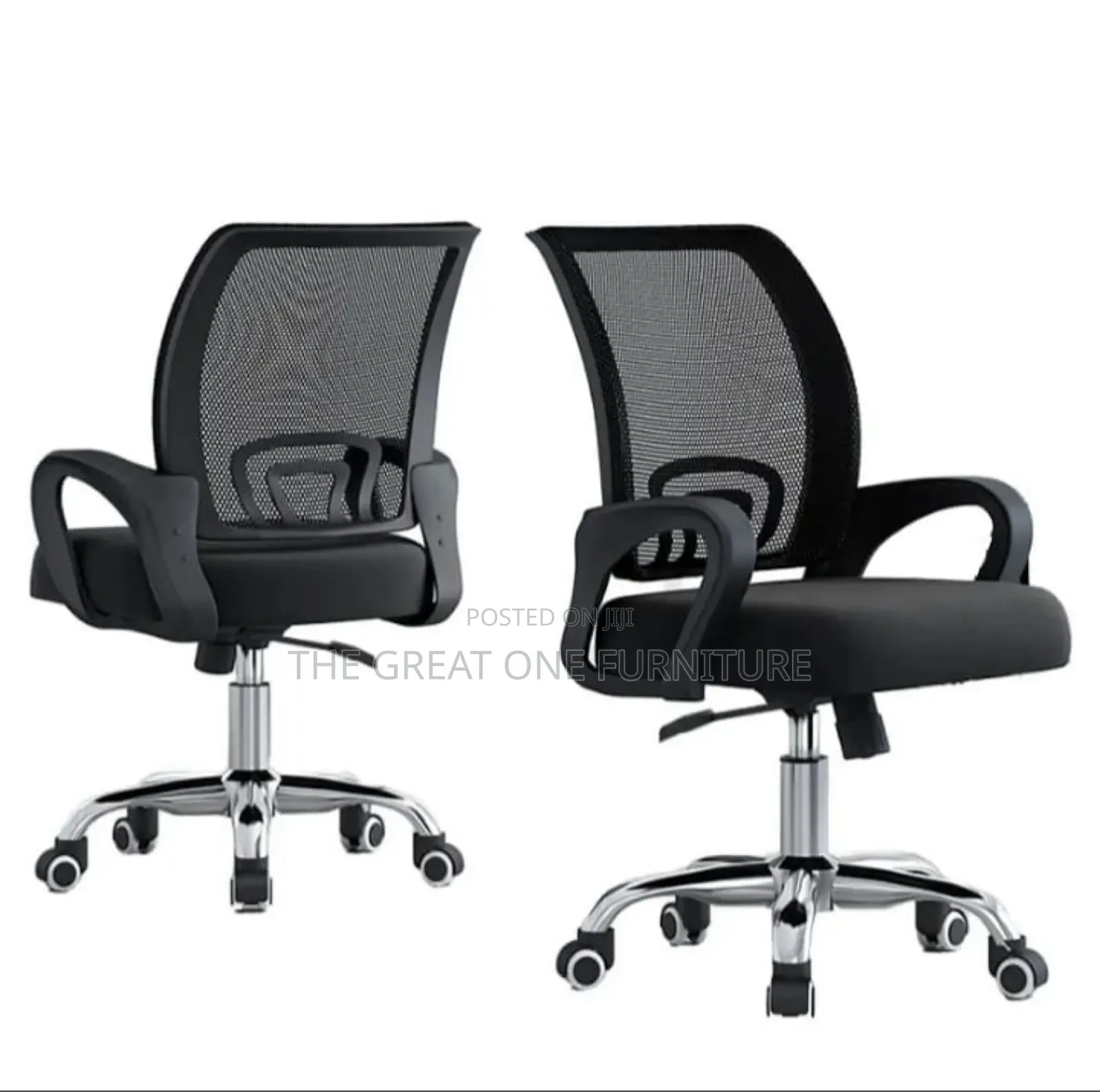 Adjustable Black Mesh Office Chair Kjhg8i