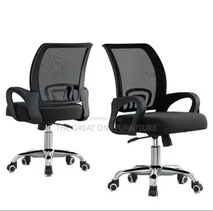 Adjustable Black Mesh Office Chair Kjhg8i