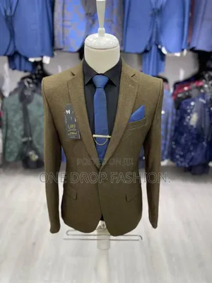 Pale-Green Men Fitting Blazers