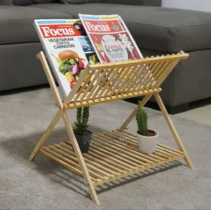 Bamboo Magazine Rack- {42 X 32 X 38 Cm }