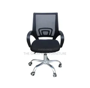 Adjustable Black Mesh Office Chair Qj9yf