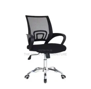 Black Adjustable Mesh Office Chair Black Vx9kh