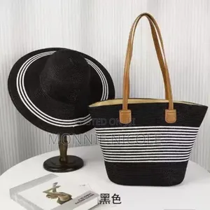 Designer Beach Bag Plus Summer Cap