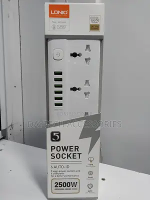 Ldnio 5 Port Power Extension Cord Sc5614 2m 2500w