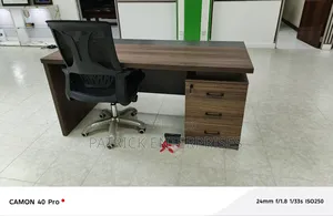 1.6 Mtrs Executive Office Desk Plus Egonomic Office Chair