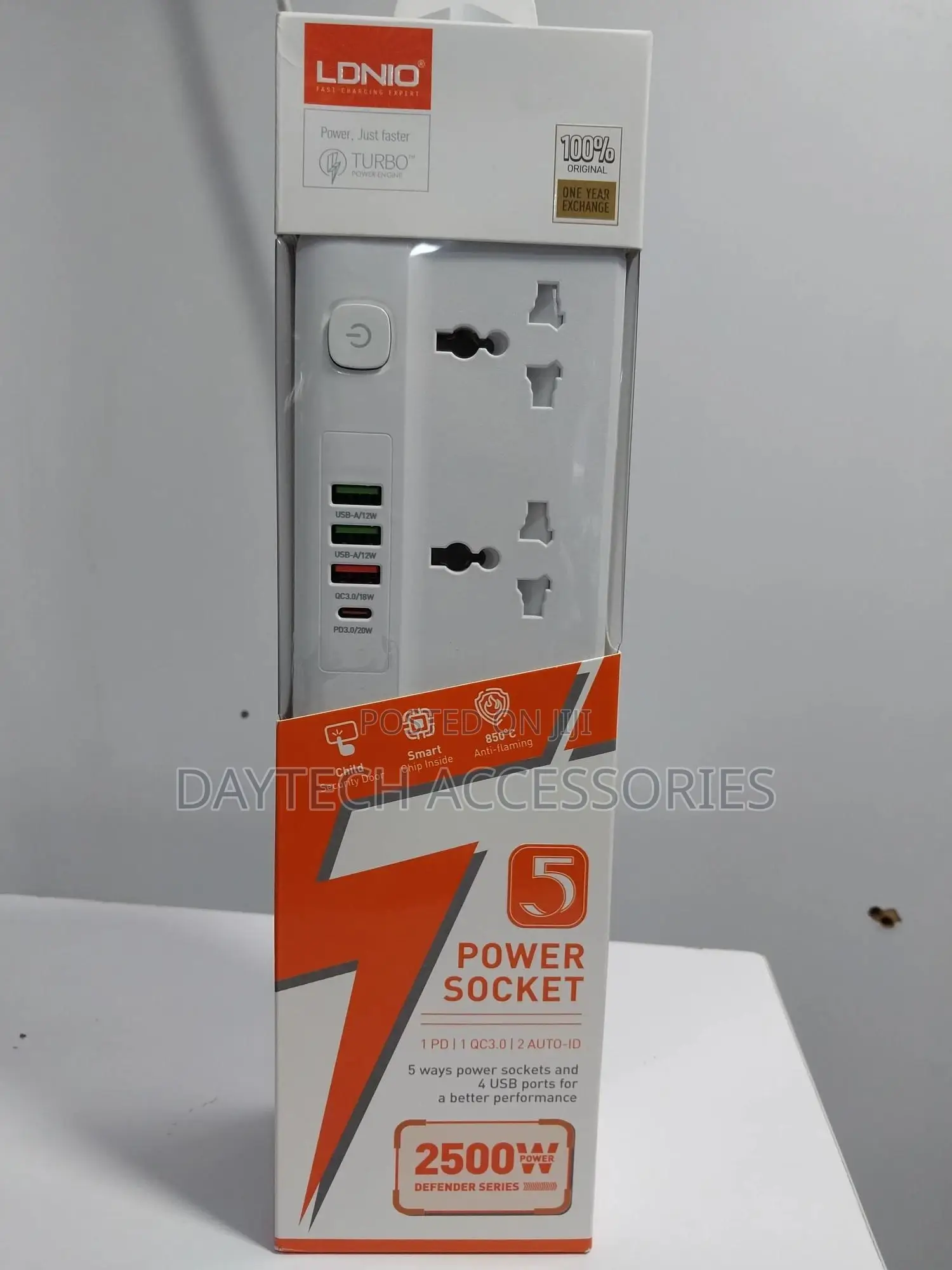 Ldnio Power Strip With 4 Usb Extension Socket 5 Ac Outlets