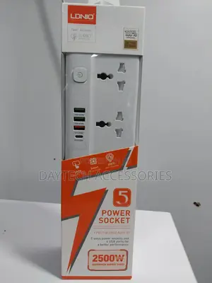 Ldnio Power Strip With 4 Usb Extension Socket 5 Ac Outlets