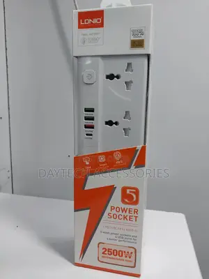 Ldnio Power Strip With 4 Usb Extension Socket 5 Ac Outlets