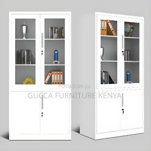 Cabinets:Two -Wide Office Storage Unit With Flexible Shelf