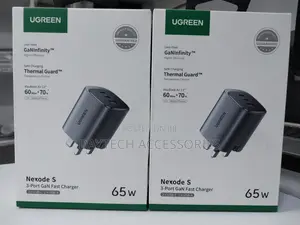 Ugreen Nexode 65w Usb C Gan Charger-3 Ports Wall Charger