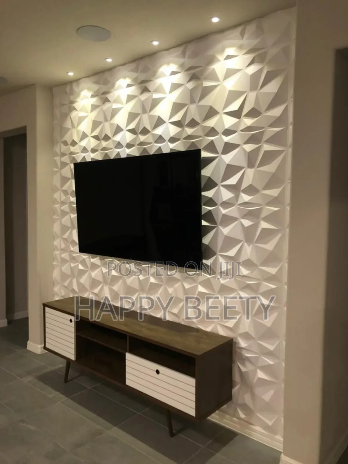 White Beautiful Pattern 3d Wall Panels