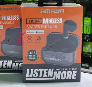 Amaya Tk 04 Wireless Sports Earbuds 5.3 Bluetooth