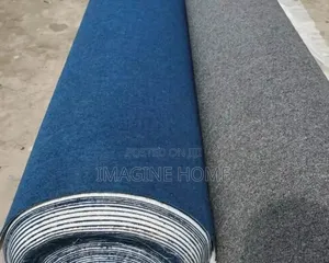 Blue Wall to Wall Carpet Elegant Space