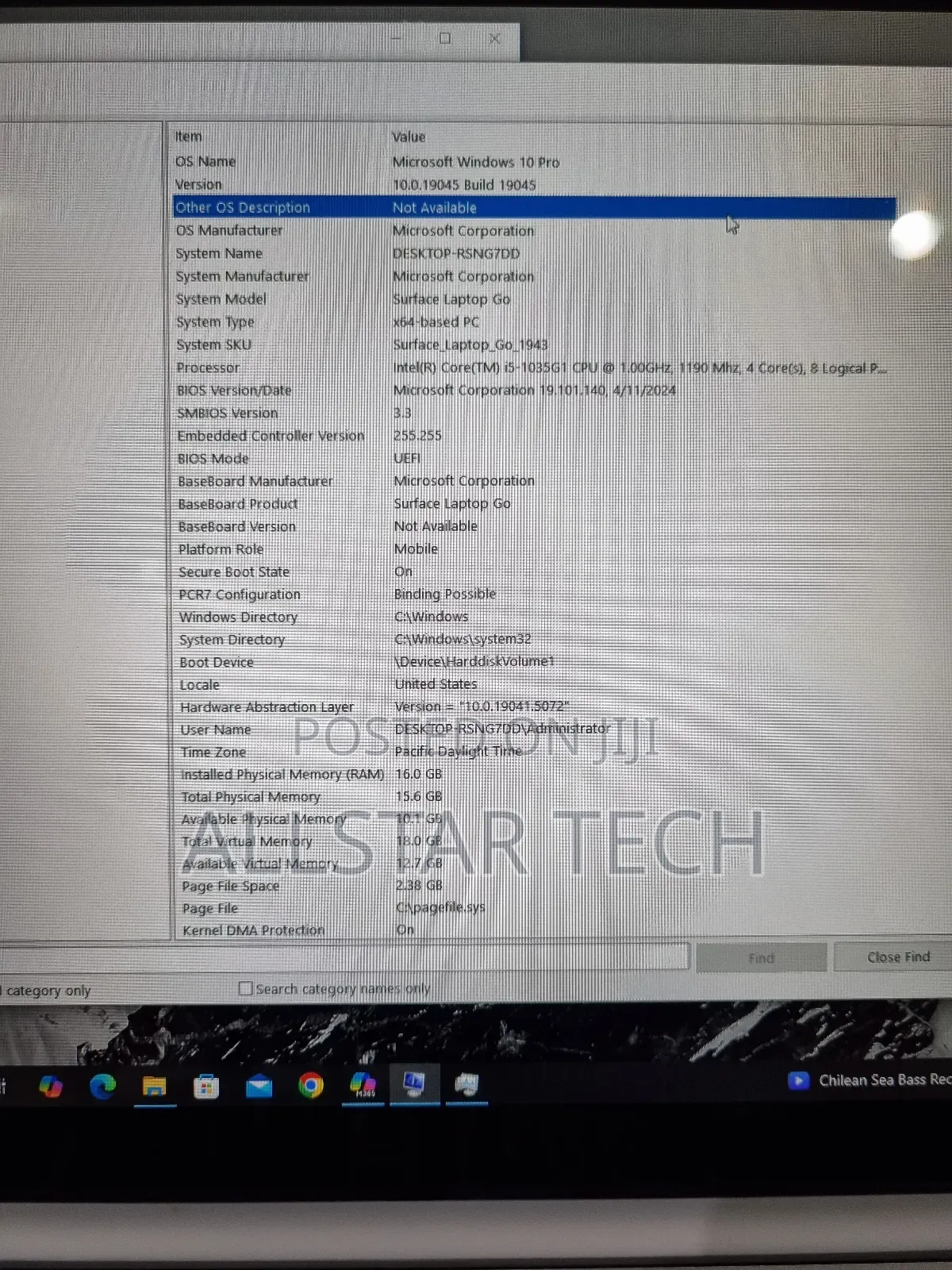 Laptop Microsoft Surface Go 16GB Intel Core I5 SSD 256GB
