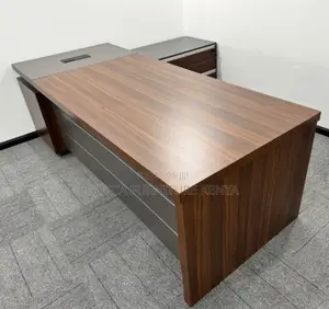 Office Desk:Supervisor L-Shaped Wood Staff Room Table-180cm
