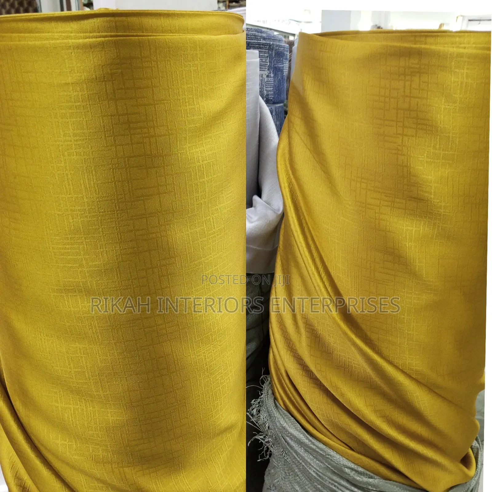 Golden Heavy Black Out Curtains
