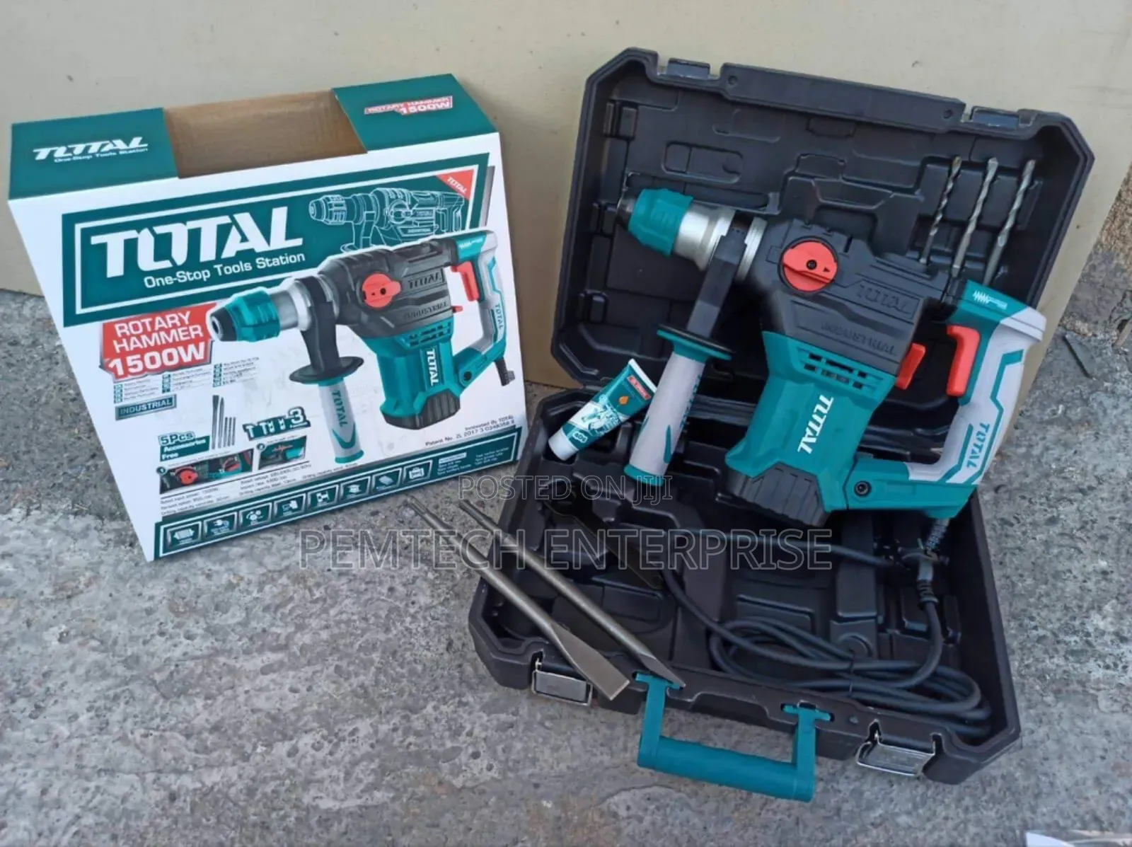 Total 32mm 1500w Rotary Hammer