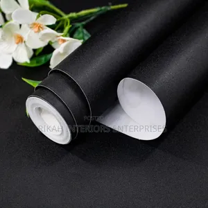 Black Plain Contact Papers