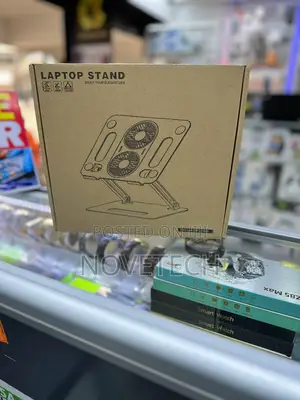 Adjustable Foldable Laptop Stand With 2 Cooling Fans