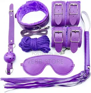 10 Pieces Purple Fetish Bondage Set