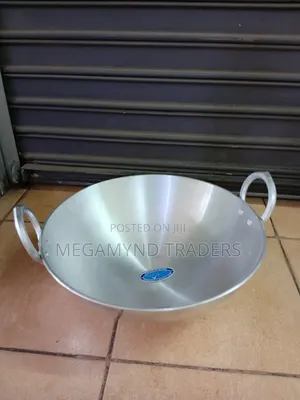 Aluminium Deep Frying Pan 37cm / Kadai Pan Heavy Gauge