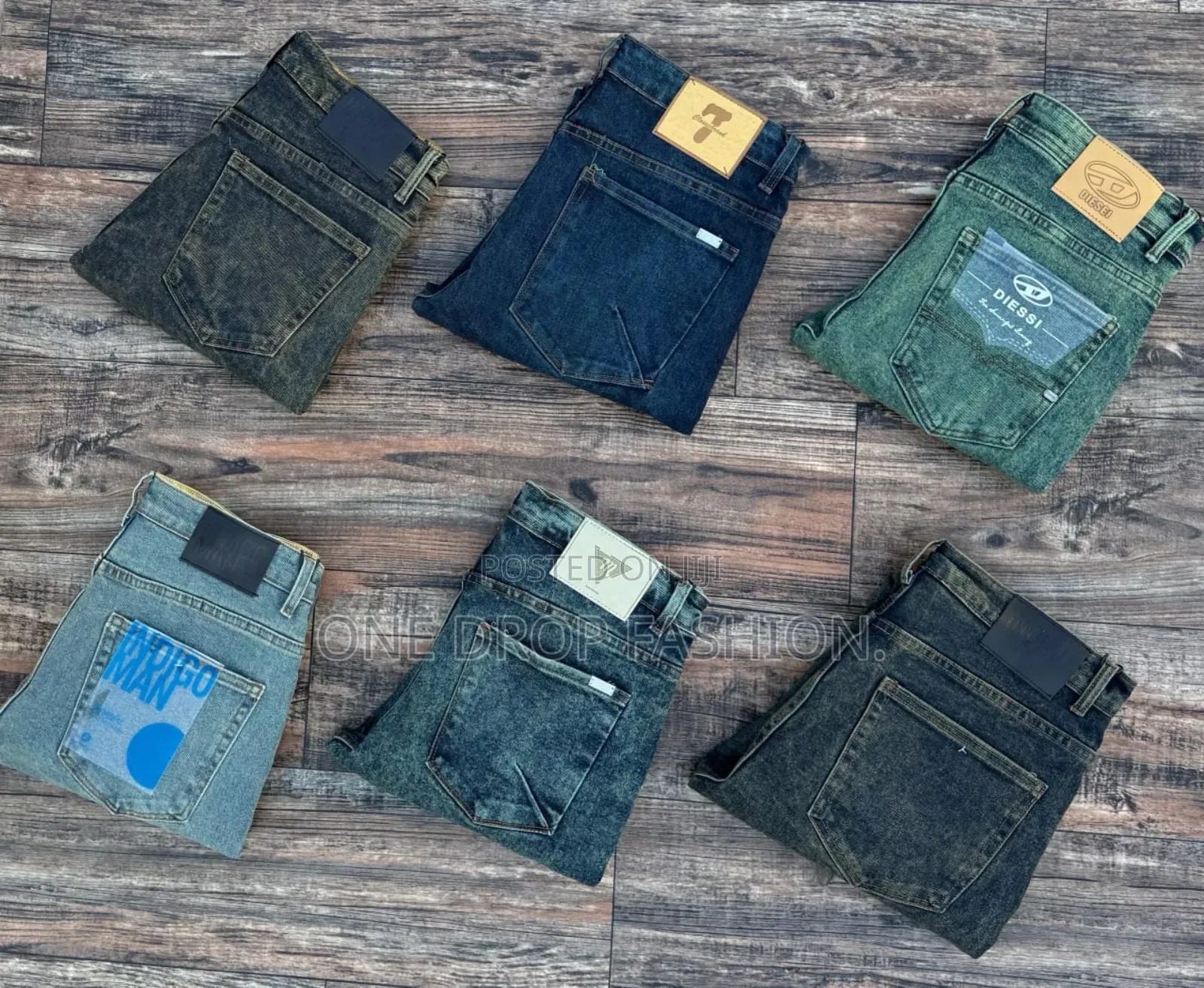 Multicolor Men Jeans 6789