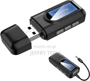 Bluetooth 5.0 Transmitter Receiver With LCD Display Screen
