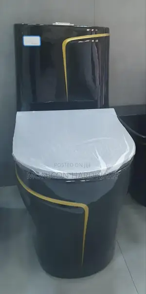 Toilet Seat. Executive Wc(Black and Gold)