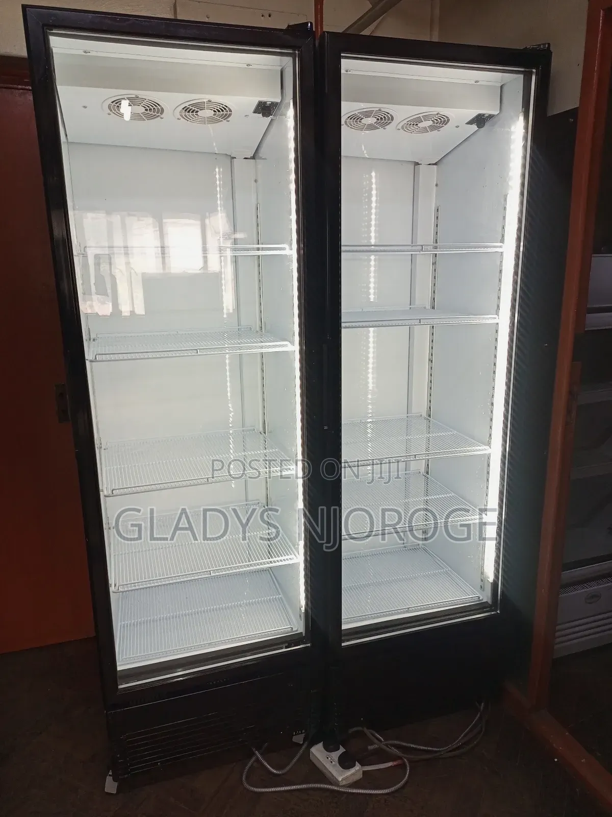 Double Door Display Fridge