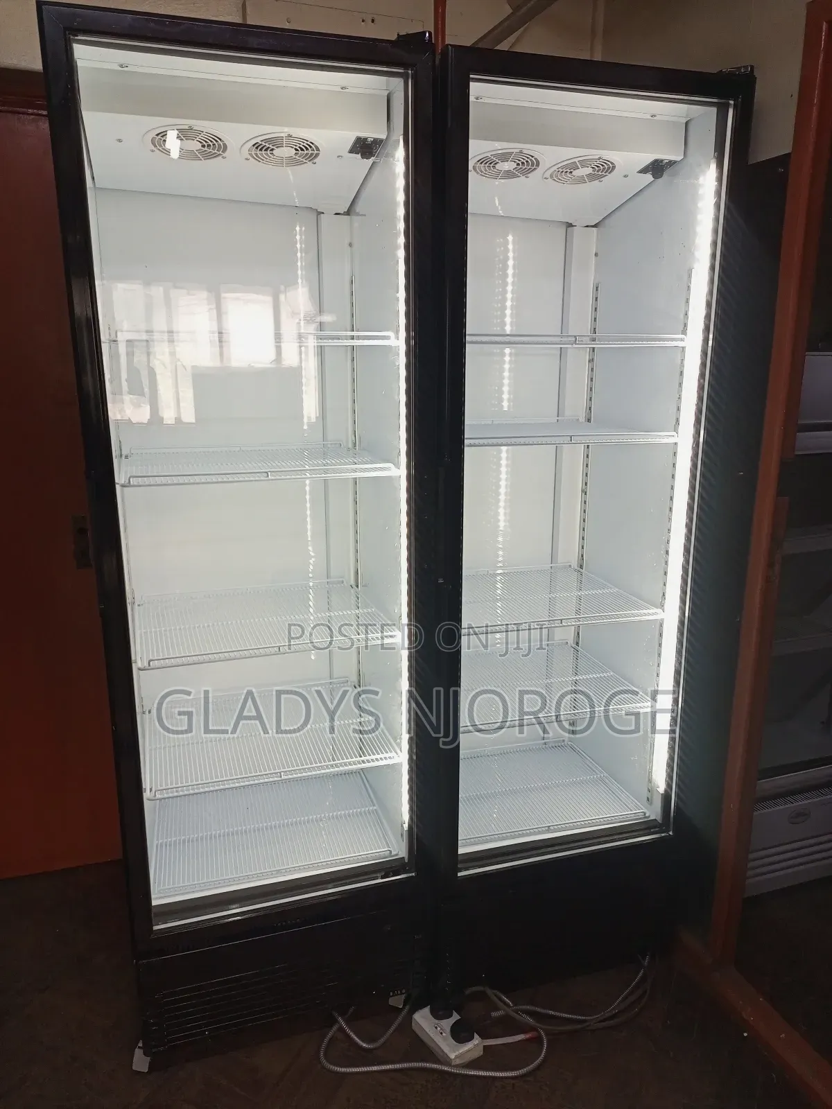 Double Door Display Fridge