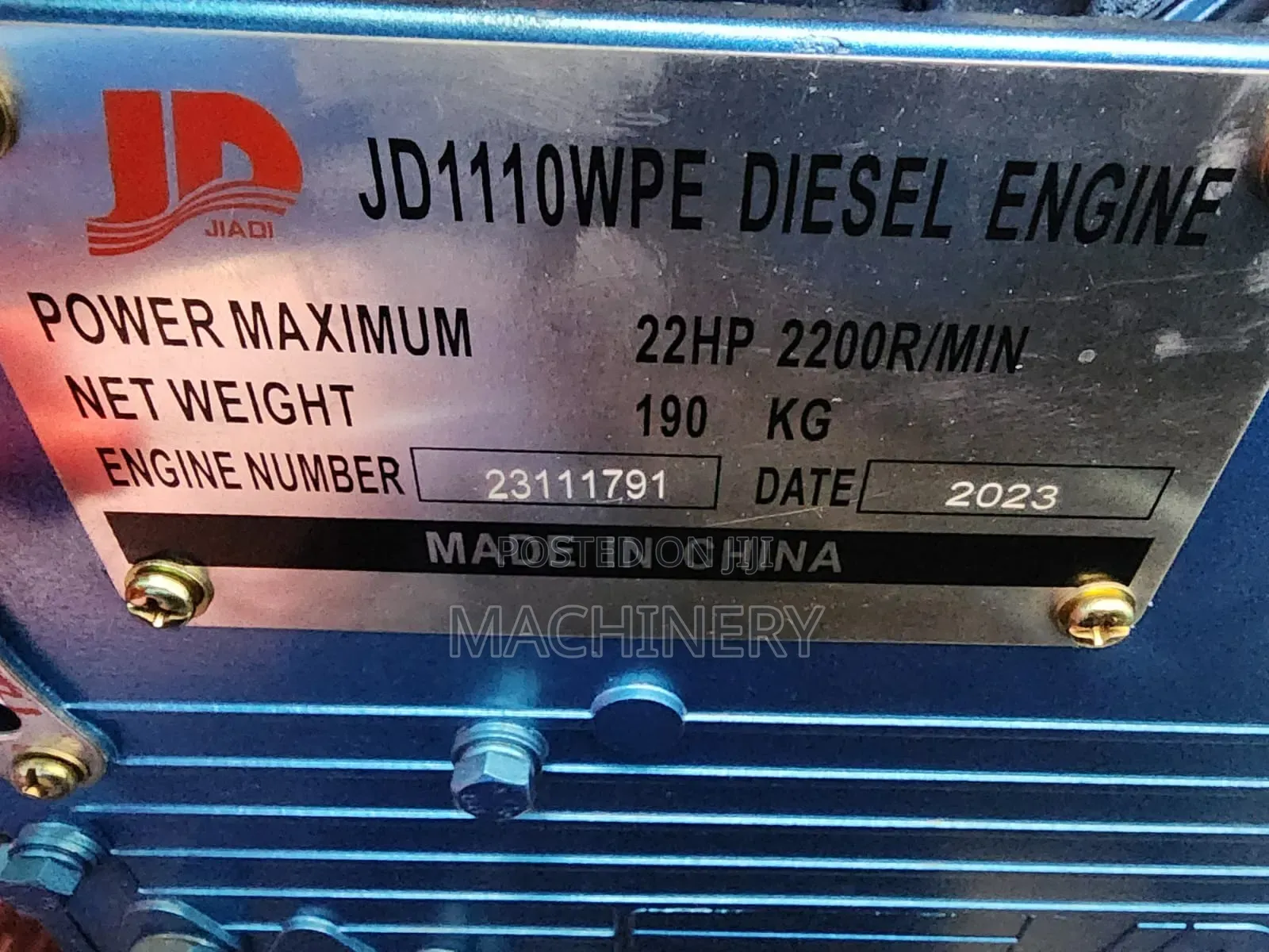 22hp Engine Diesel Powered