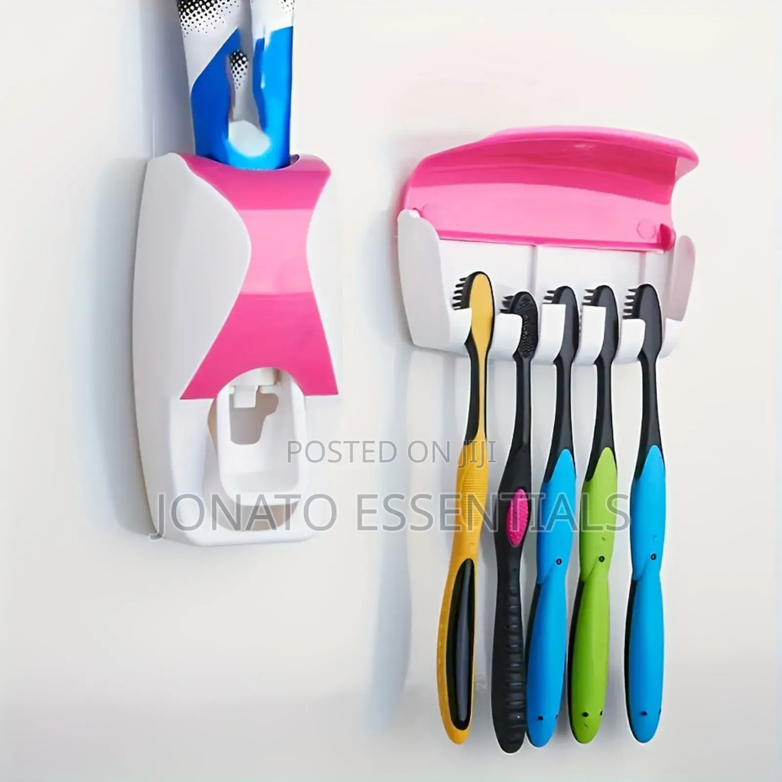 Automatic Toothpaste Dispenser With Toothbrush Holder Set