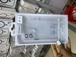 Qokey New Skin iPhone 12 Crystal Clear Case With Metal Lense