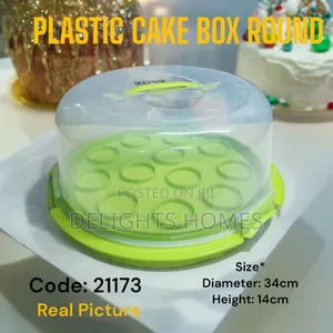 Plastic Cake Box Round-B