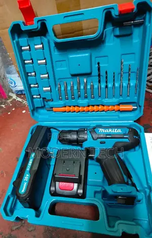 Makita 26v Cordless Electric Drill 2 Battery